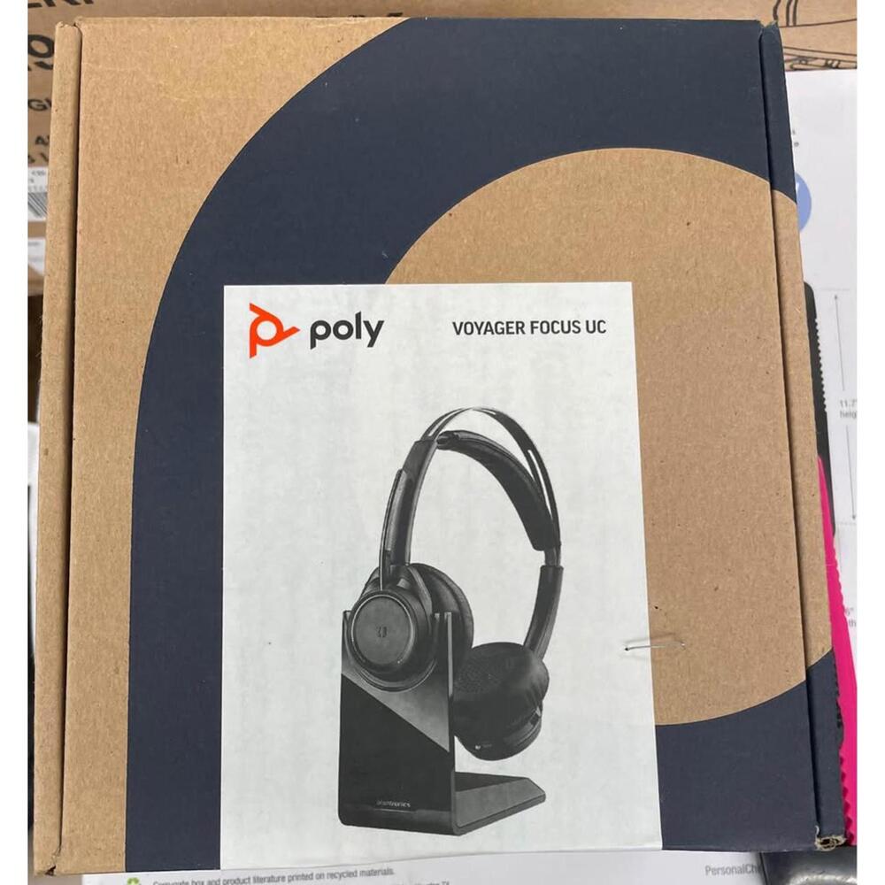 Poly Voyager Focus UC B825-M - Headset - on-ear - Bluetooth - wireless -